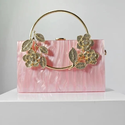 “Rose Quartz” Acrylic Handbag