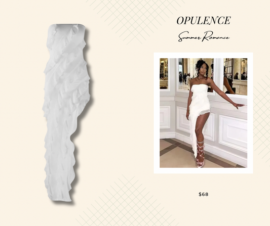 “Opulence” Ruffled Dress