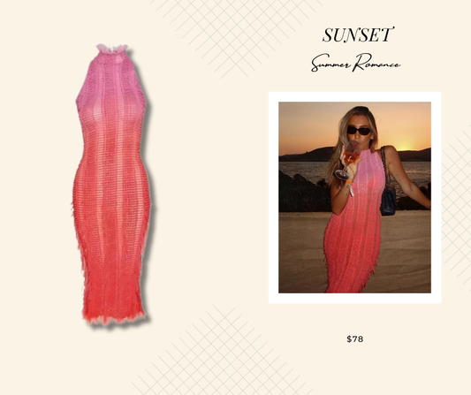 “Sunset” Ombre Dress